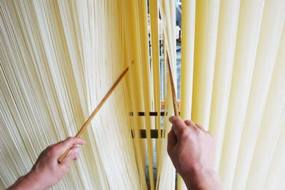 miwa somen drying