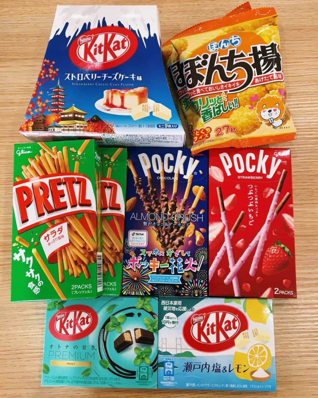 japanese snacks pocky kitkat glico
