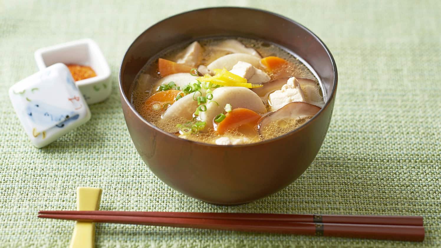 vegan-friendly soup けんちん汁 kenchinjiru