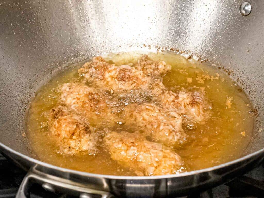 double frying chicken wings in oil