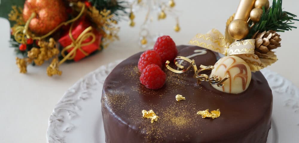 Chocolate-based Japanese Christmas cake