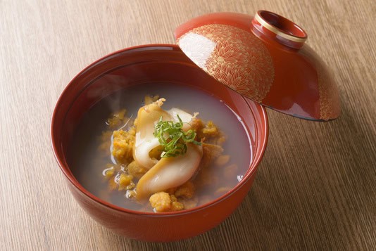 sea urchin and abalone soup ichigone