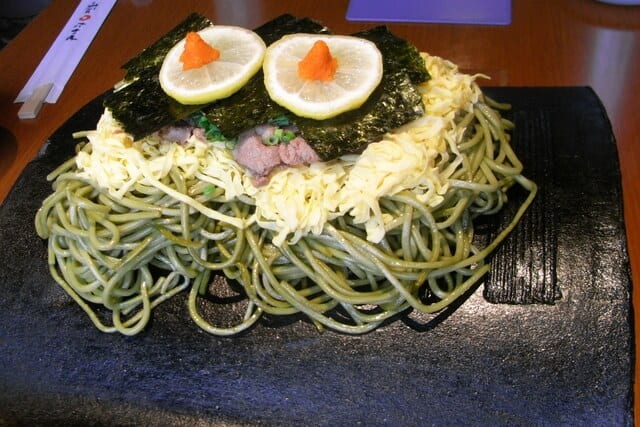 Kawara soba (瓦そば)