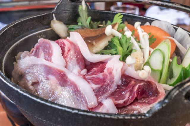 Botan Nabe (Japanese Wild Boar Hotpot)