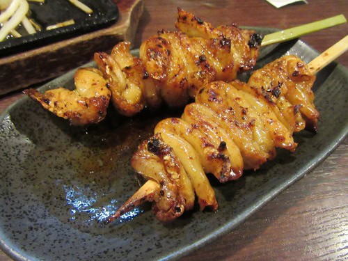 grilled awaodori yakitori