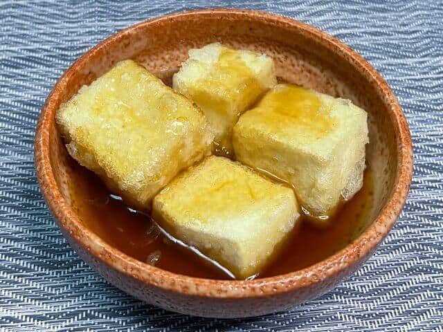 Agedashi tofu (揚げ出し豆腐)