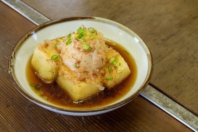 Agedashi tofu (揚げ出し豆腐)