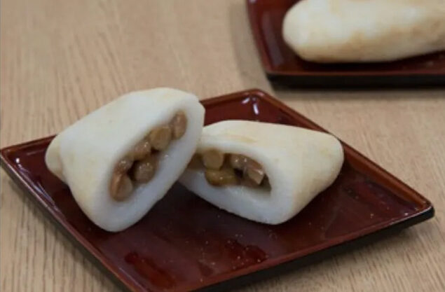 Natto mochi  from Roadside Station Springs Hiyoshi