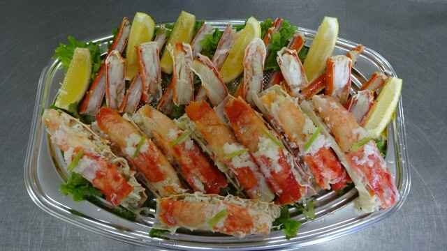 crab legs on plate