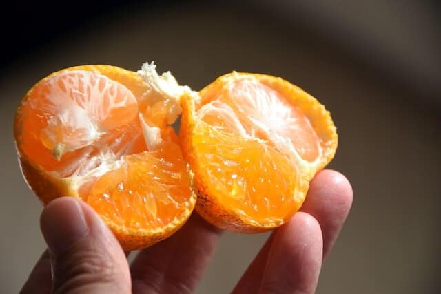 peeled mikan