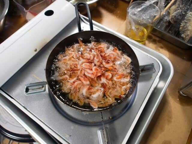 cooked sakura shrimp