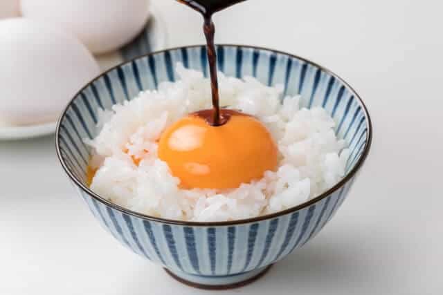 japanese egg with soy sauce