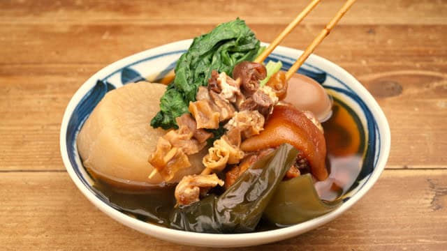 okinawa oden with skewers